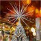 Silver Christmas Tree Topper 13.7 Inch - Silver Starburst Silver Tree Topper, Exploding Star Christmas Tree Decorations